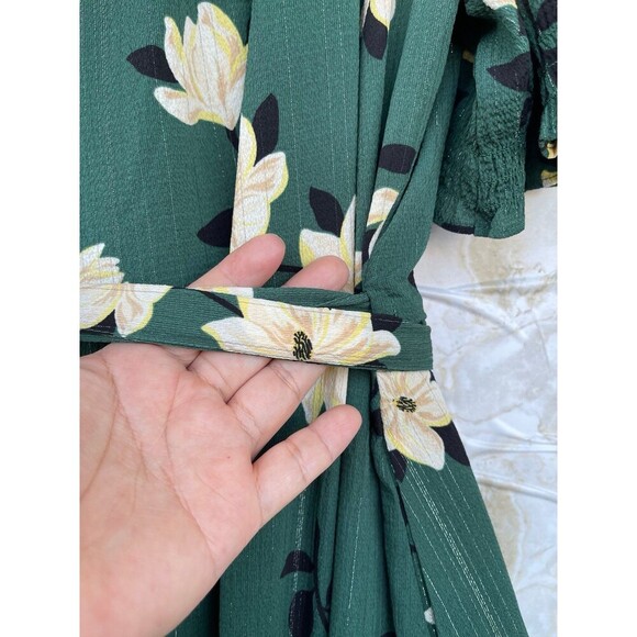 Draper James Naomi Wrap Dress in Shimmer Magnolia size 14 - Picture 11 of 12